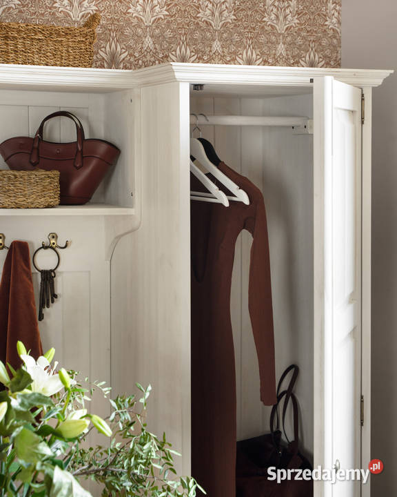 Biała garderoba do przedpokoju GAB 04 155cm Maków Podhalański