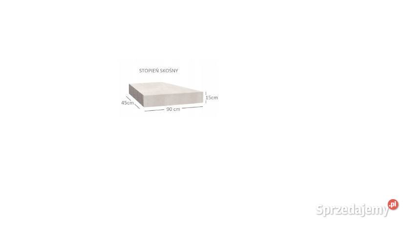 Stopień Venetto Betonowy skośny 45x90 grafit II Kostka brukowa