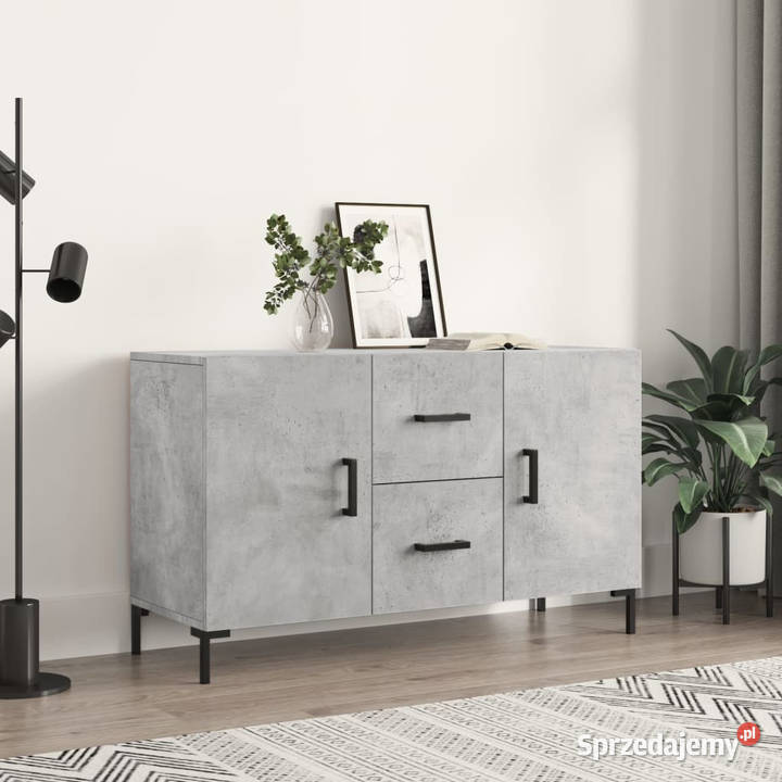 Komoda szarość betonu 100x36x60 materiał Warszawa