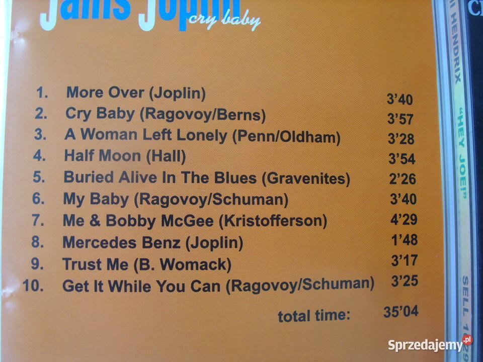 POP CD JANIS JOPLINCRY BABY