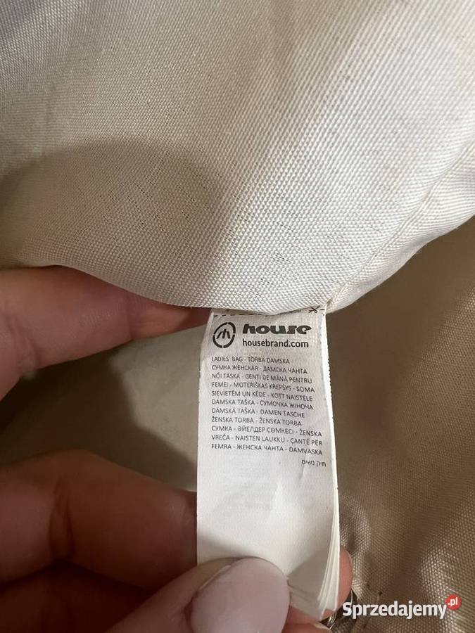 Torba torebka shopper beżowa kremowa sprzedam