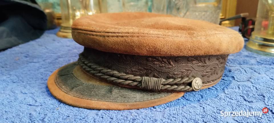 Czapka służba więzienna celna straż miejska PRL Kalisz