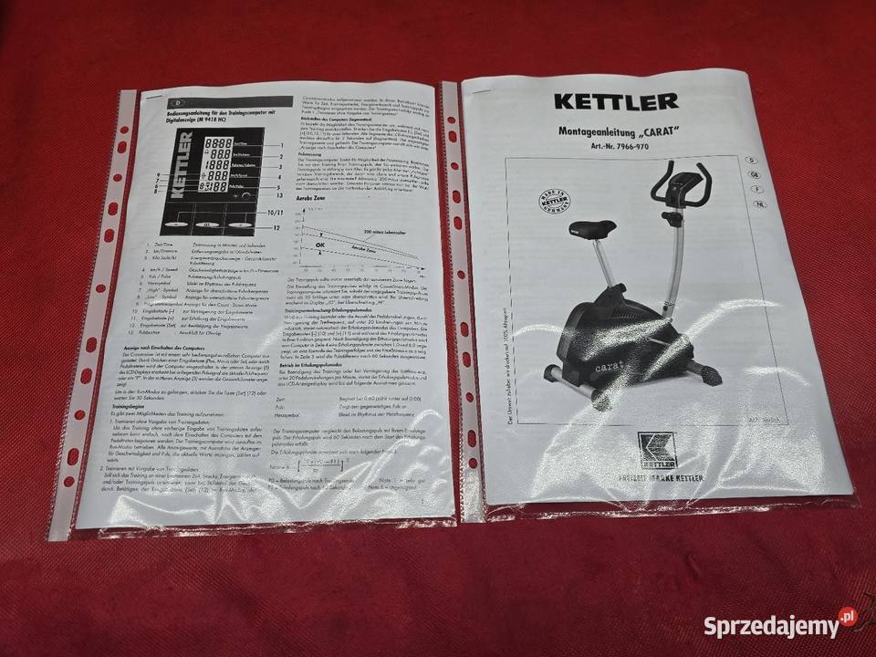 Kettler Carat ROWER TRENINGOWY STACJONARNY CICHY Ostrzeszów