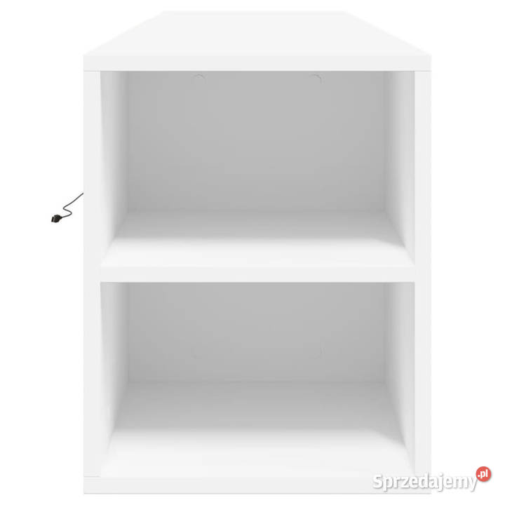 Ścienna szafka pod TV z LED biała 180x31x395 Warszawa