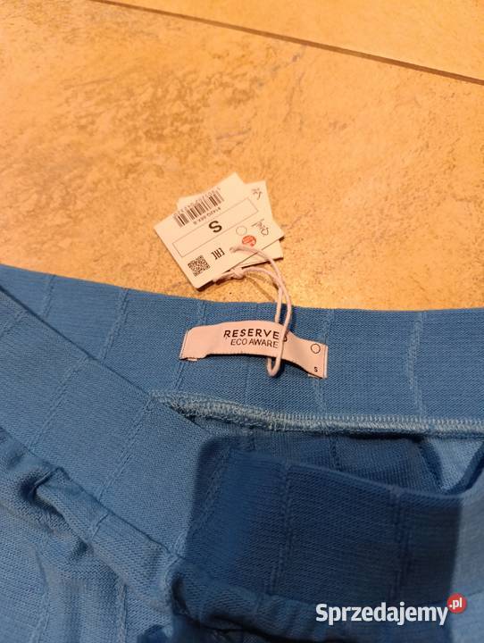 Stylowe niebieskie spodnie flare dzwony vintage lubelskie Zamość