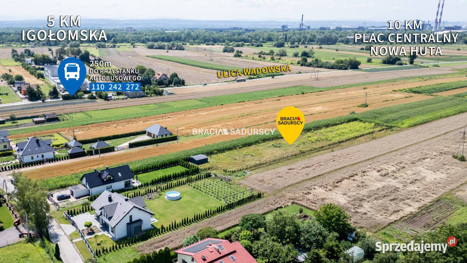 Grunt Kraków 986m2 utwardzona