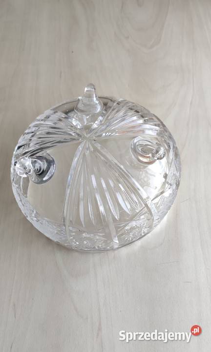 Kryształowa salaterka owocarka miska PRL vintage przezroczysty Katowice