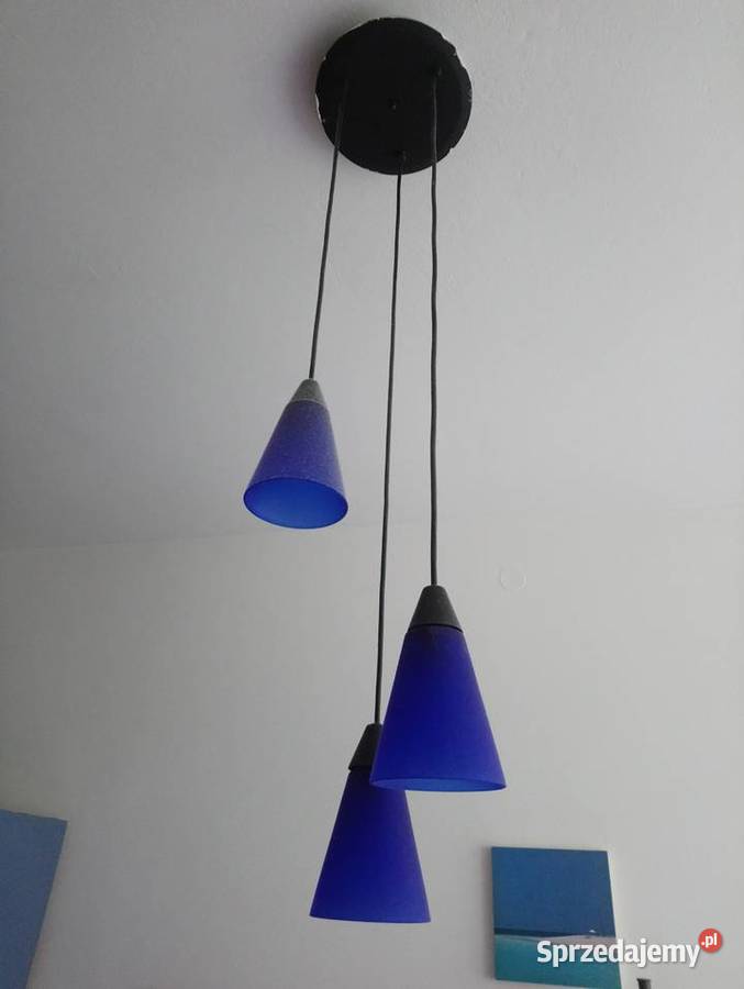 Niebieska lampa sufitowa mazowieckie Warszawa