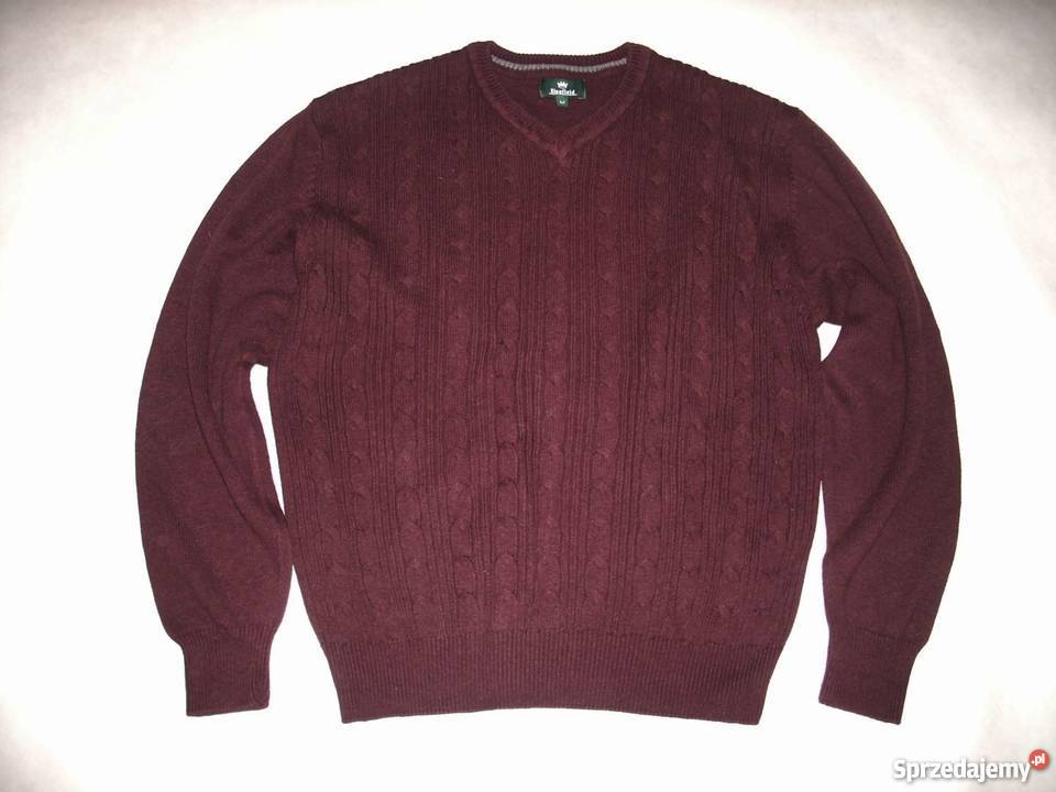 SWETER męski burgundowy j NOWY M L Nowy Sącz