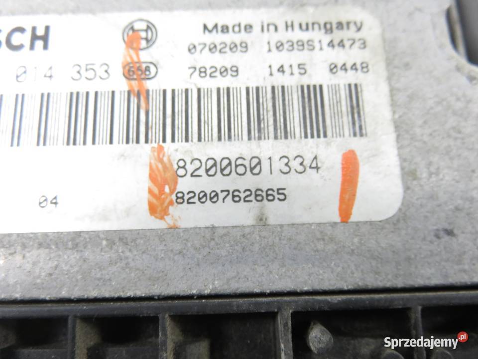 STEROWNIK RENAULT MEGANE II 19 dCi 0281014353