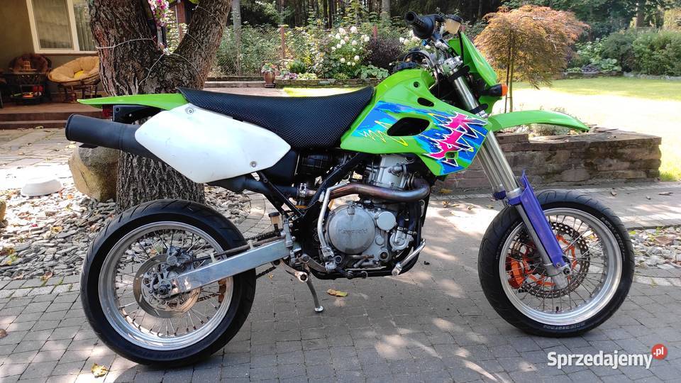 Kawasaki KLX 650 R set podnóżek prawy kierowcy Podnóżki i stopki Warszawa sprzedam