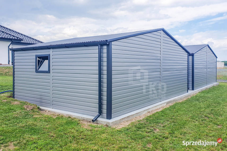 Garaż Blaszany 7x6m Brama Uchylna Drzwi Okno kujawsko-pomorskie Toruń sprzedam