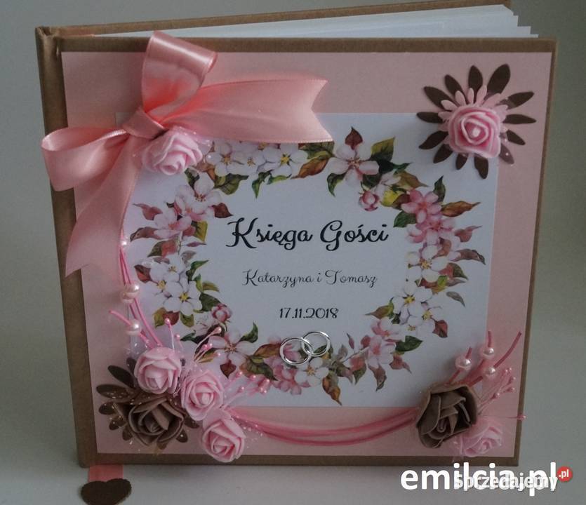 Księga Gości Album kolor Czerwień Biel Zieleń Uniseks Zielona Góra