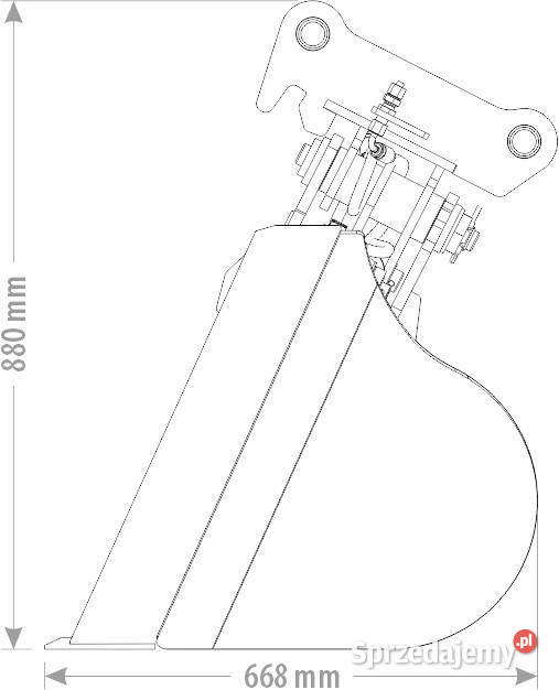 ŁYŻKA TRAPEZOWA HYDRAULICZNA 35 6 T łódzkie Kutno