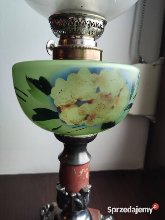 Stara francuska lampa naftowa XIX w 43 małopolskie Kraków