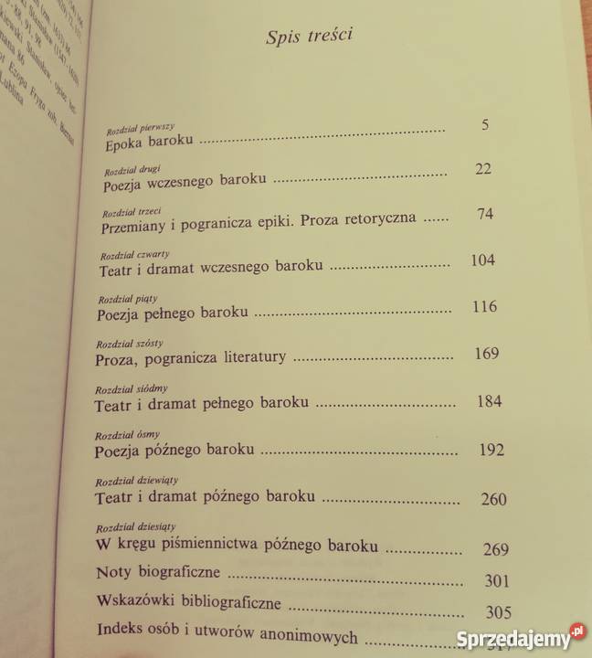 Literatura baroku Czesław Hernas wyd 4 uzup 1999 literaturoznawstwo Gdańsk