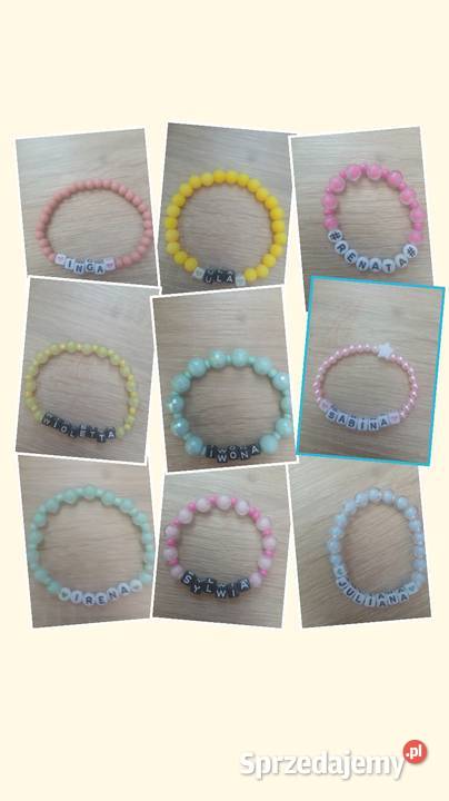 Bransoletki imienne personalizowane