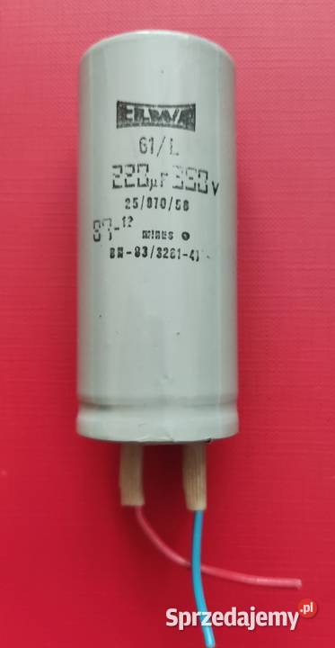 Kondensator 220uF 350V ELWA 61L Warszawa