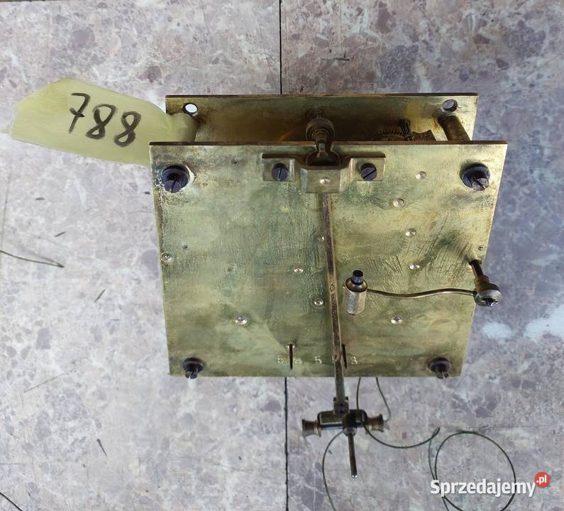 788 Mechanizm zegara linkowego żyłkowego Muller Antyki Tczew
