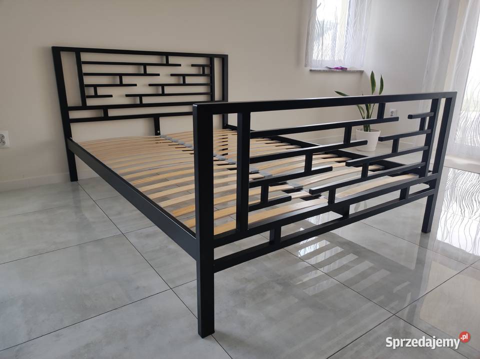 Łóżko metalowe nowoczesne loft 140x200 Meble Łańcut