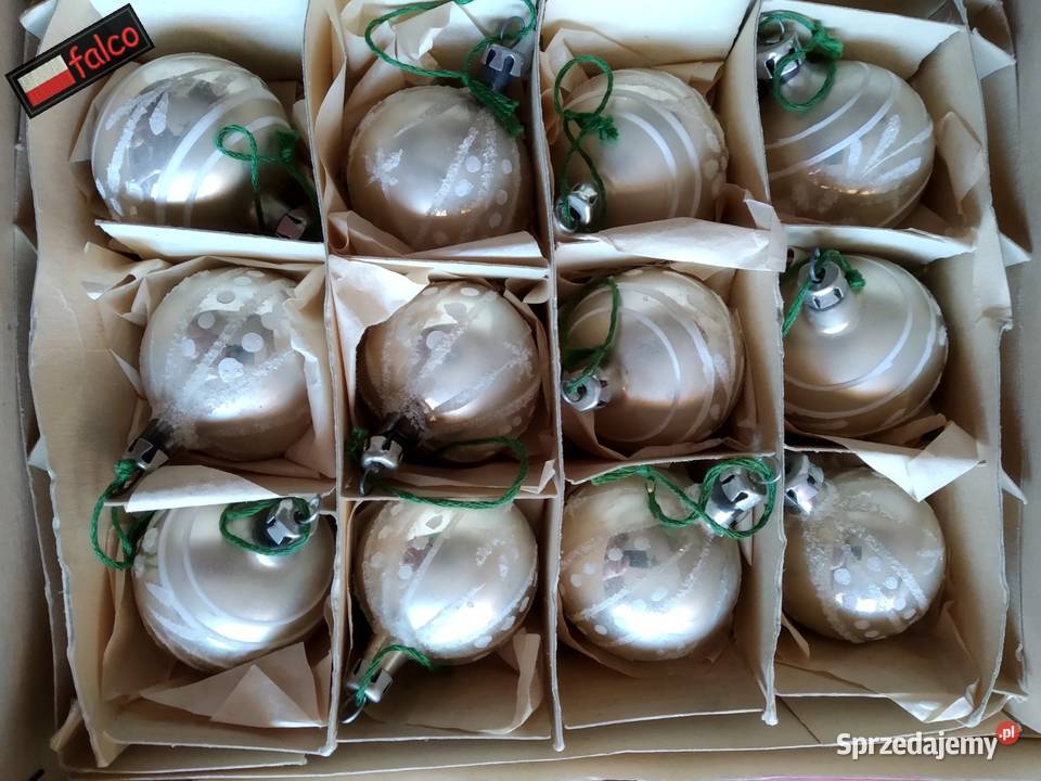 Pamiątki PRL 67x Bombki choinkowe ręcznie mazowieckie Warszawa