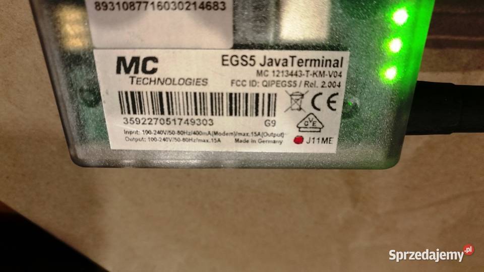 Mc Technologies egs5 java GSM SIM terminal Legionowo - Sprzedajemy.pl