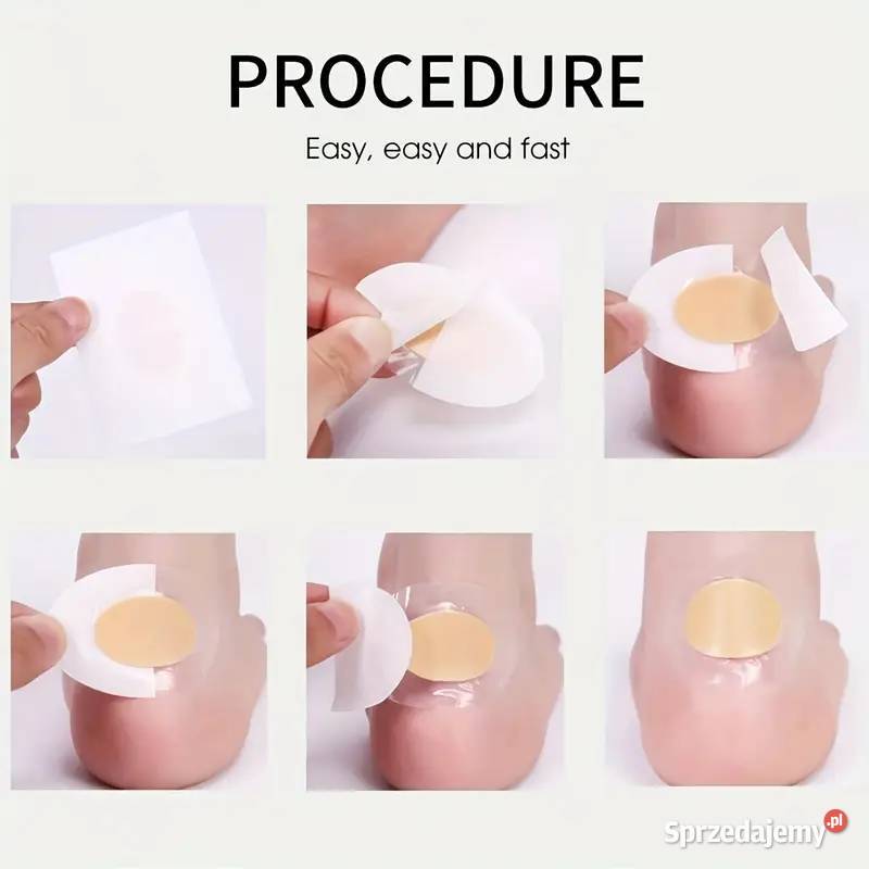 Plastry na Pięty Żelowe Przeźroczyste 30 AS Płock sprzedam