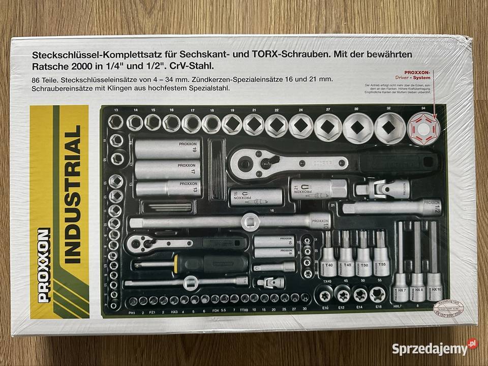 Zestaw kluczy nasadowych Proxxon pr23640 NOWY lubelskie Lublin sprzedam