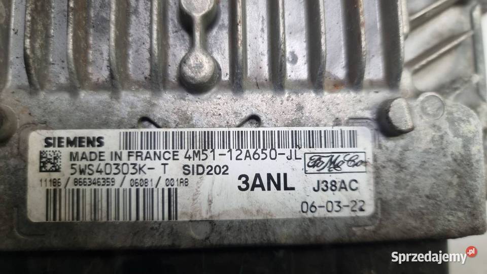 KOMPUTER FORD FOCUS 4M5112A650JL Lipno