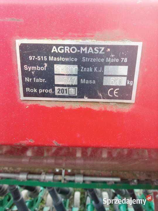 Siewnik SR300 talerzowy 3m Agromasz Siewniki i sadzarki Zajączkowo sprzedam
