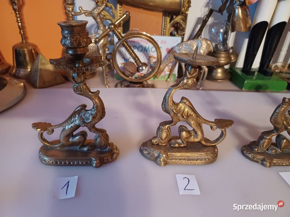 Kolekcja Świecznik mosiężny Wyprzedaż Poznań