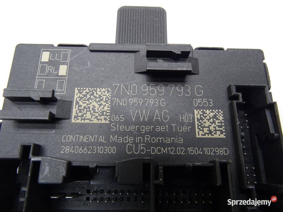 MODUŁ STEROWNIK DRZWI PRZÓD 7N0959793G VW SHARAN