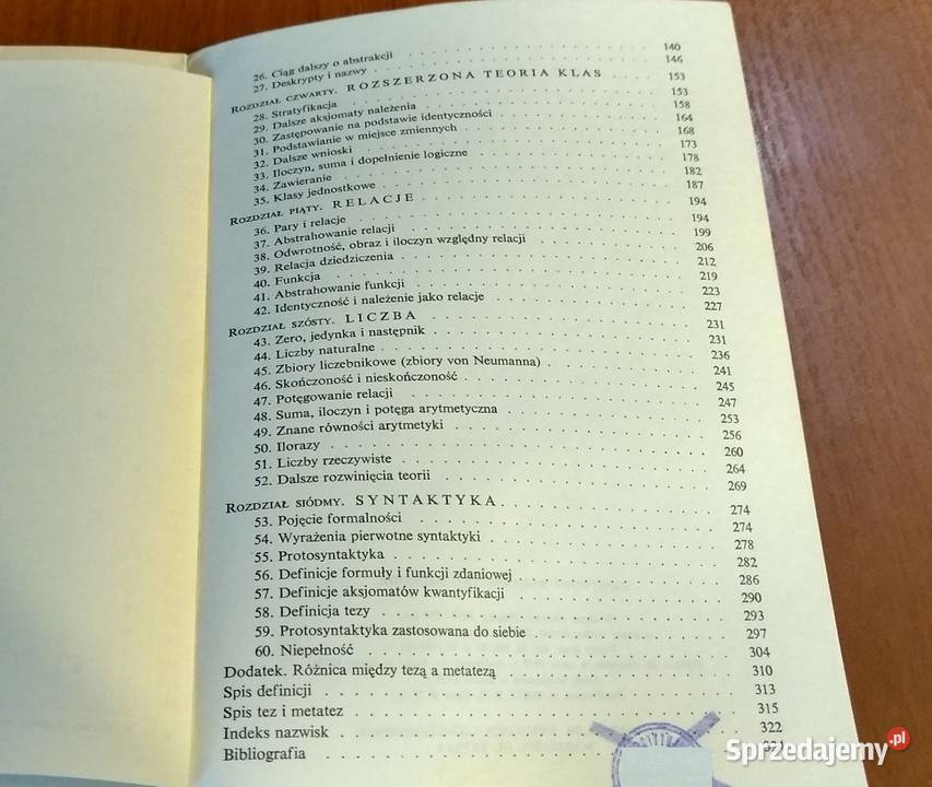 Logika matematyczna Willard Van Orman Quine Gdańsk