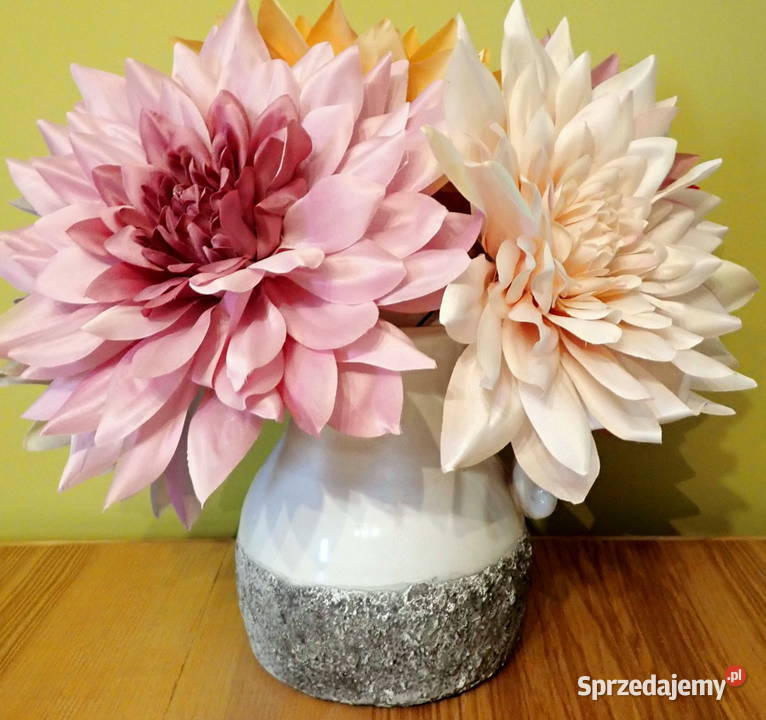 Kwiaty sztuczne Dalia XXL główki wyrobowe 28 Dekoracje i ozdoby Siewierz