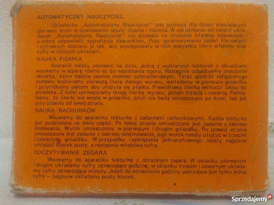 PRL układanka gra AUTOMATYCZNY NAUCZYCIEL LATA