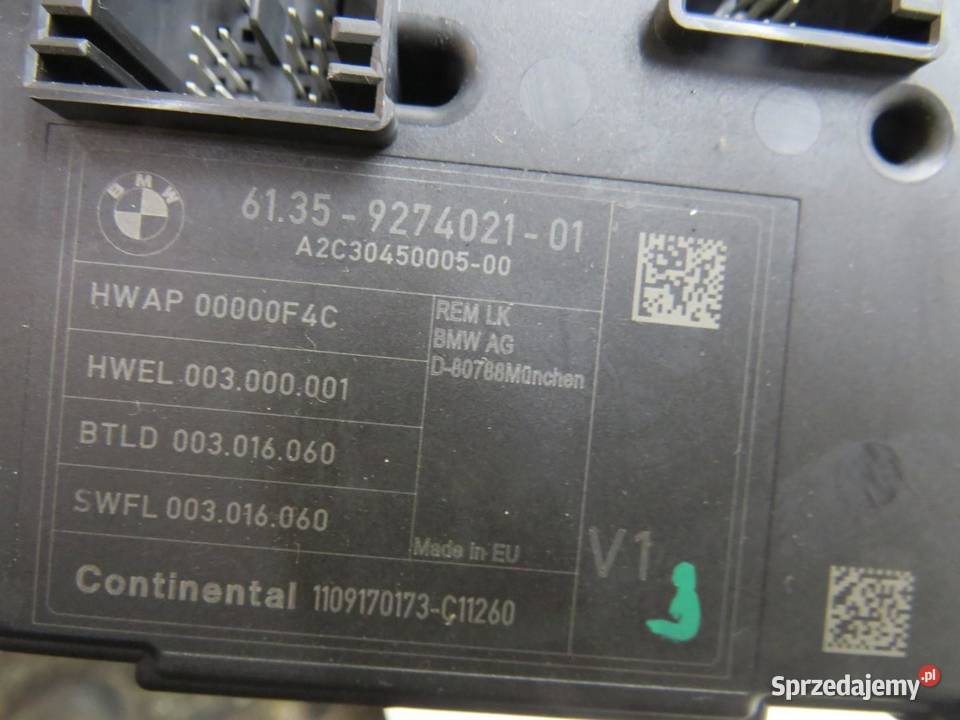 MODUŁ STEROWNIK REM BMW F20 9274021 osobowe sprzedam