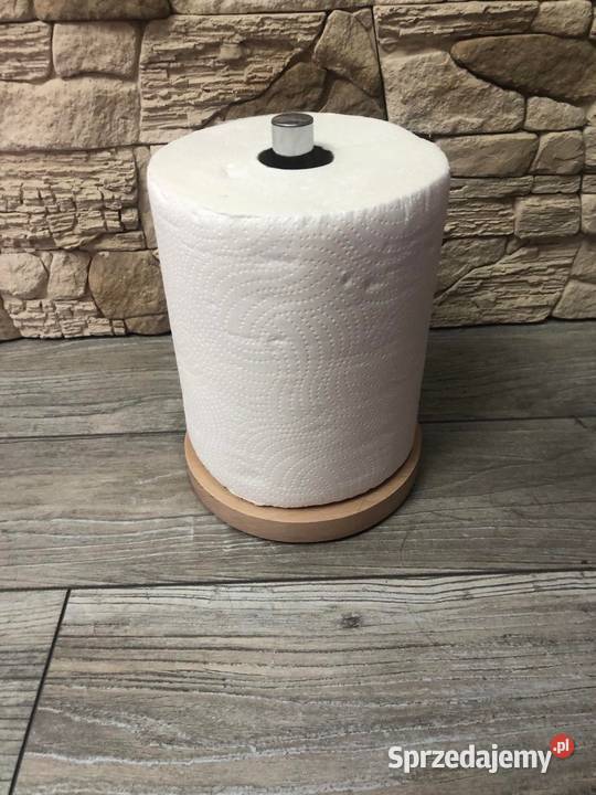 Stojak drewniany EKO na ręcznik papierowy sprzedam