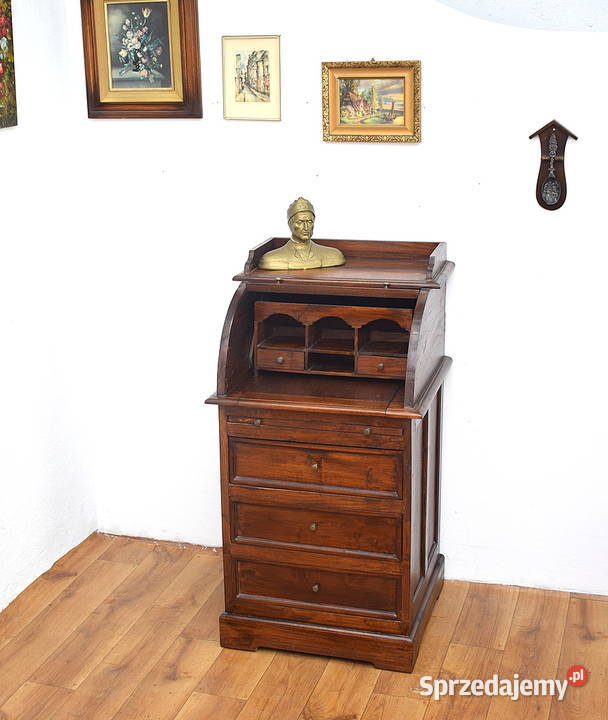Mały kolonialny sekretarzyk biurko sekretera tek dolnośląskie Świdnica