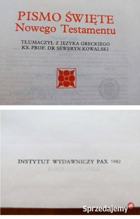Pismo Święte Nowego testamentu Kielce