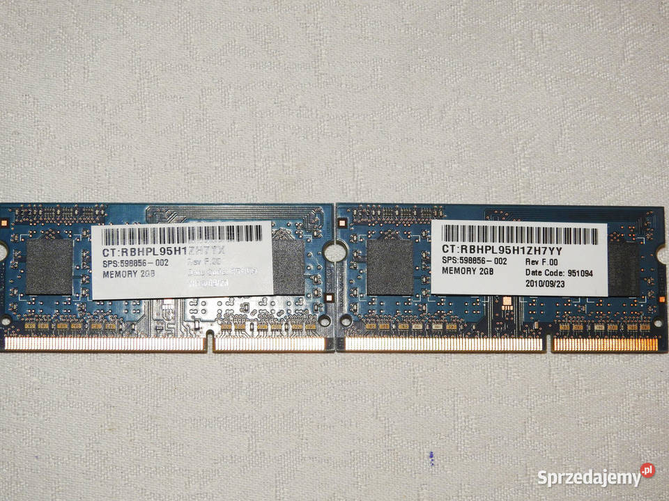 Hynix DDR3 4GB 2x2GB PC3 10600S 1333Mhz SODIMM Przemyśl