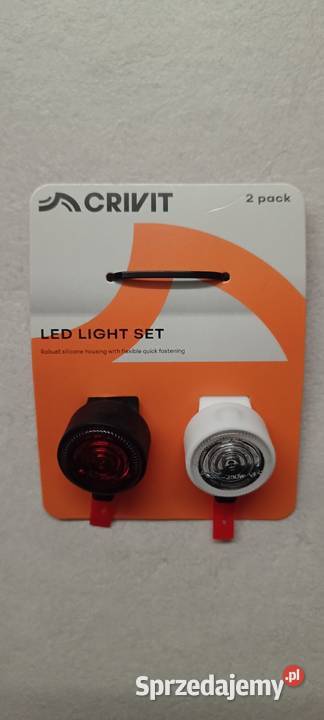 CRIVIT Zestaw lampki rowerowe sygnalizacyjne warmińsko-mazurskie Ełk