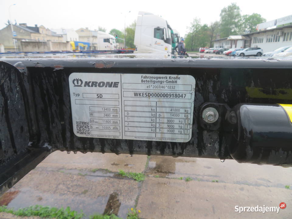 Syndyk sprzeda naczepę KRONE SD WGM89206 wielkopolskie Poznań