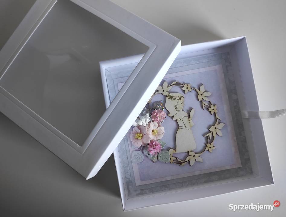 Kartka ręcznie robiona Komunia Święta z Rękodzieło łódzkie Łódź