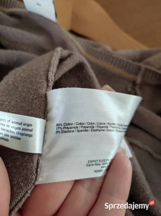 sweterek bluza zapinana narzutka kardigan esprit brązowy/beżowy Kielce
