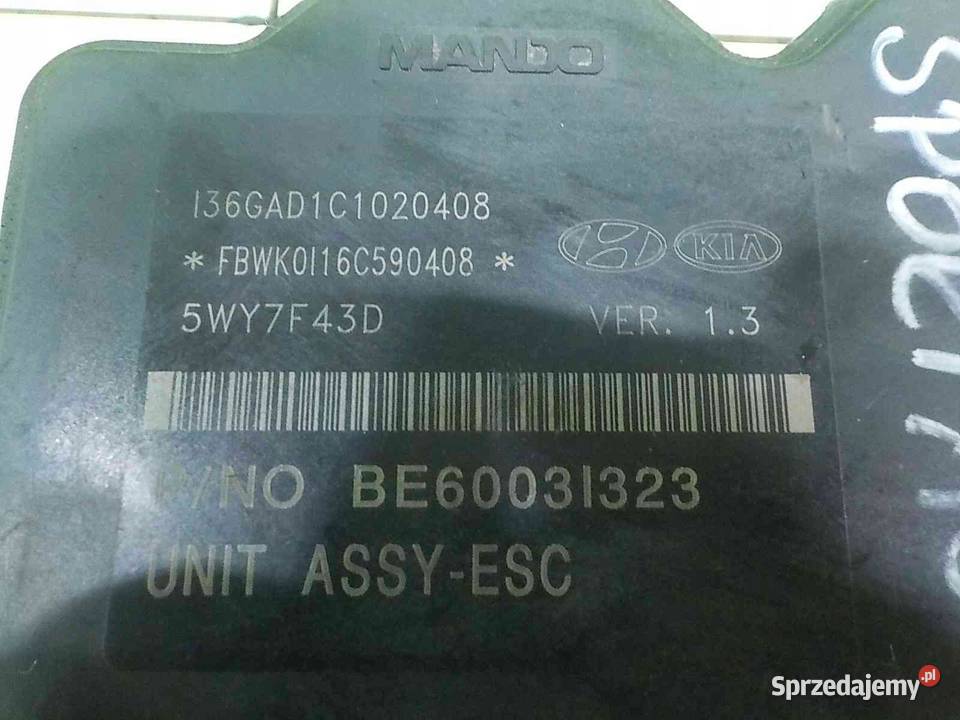 KIA SPORTAGE III 17 CRDI 11r pompa ABS Suków