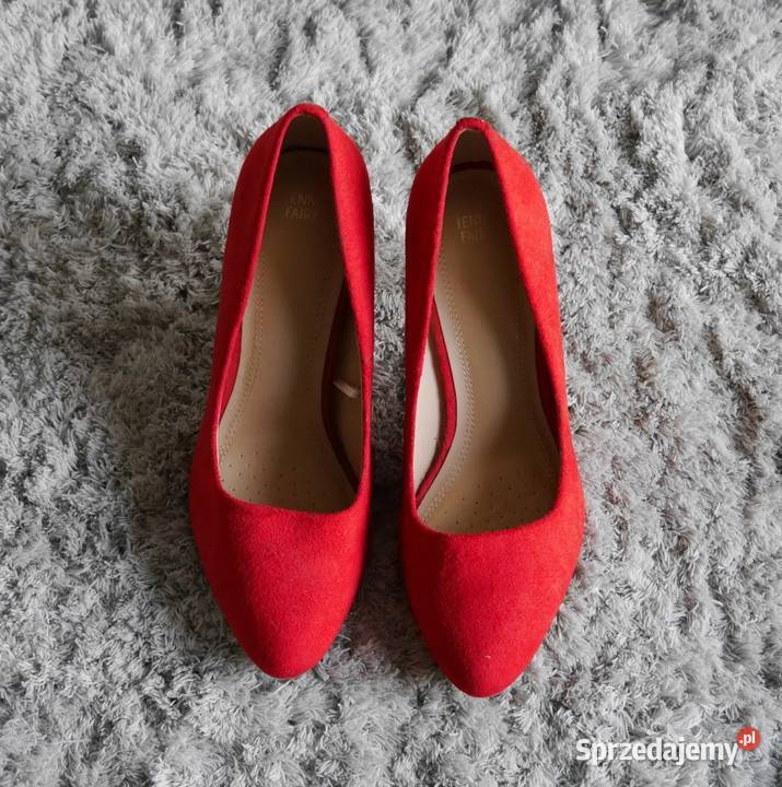 Jenny Fairy śliczne czerwone szpilki 38
