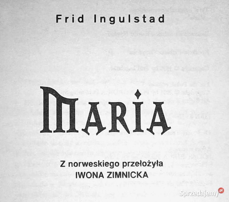 Maria Królowe Wikingów Tom 2 Frid Ingulstad Książki i Podręczniki Chełm