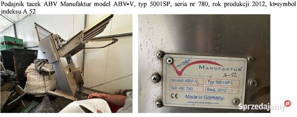 Syndyk sprzeda ruchomości małopolskie Obrażejowice