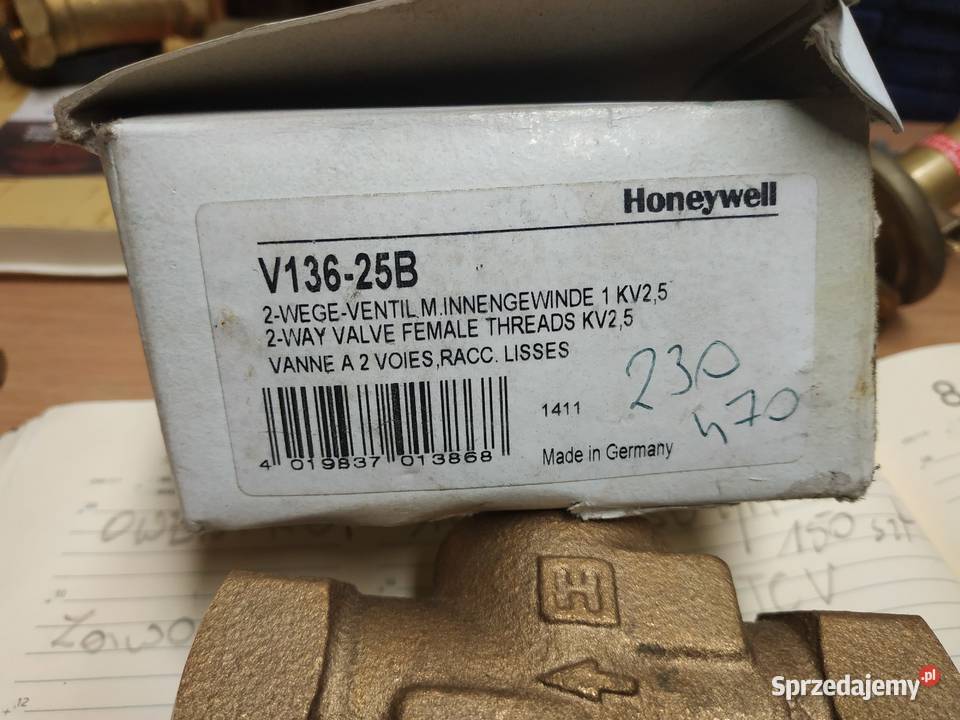Zawór Honeywell V13625B 2drogowy przelotowy Olkusz