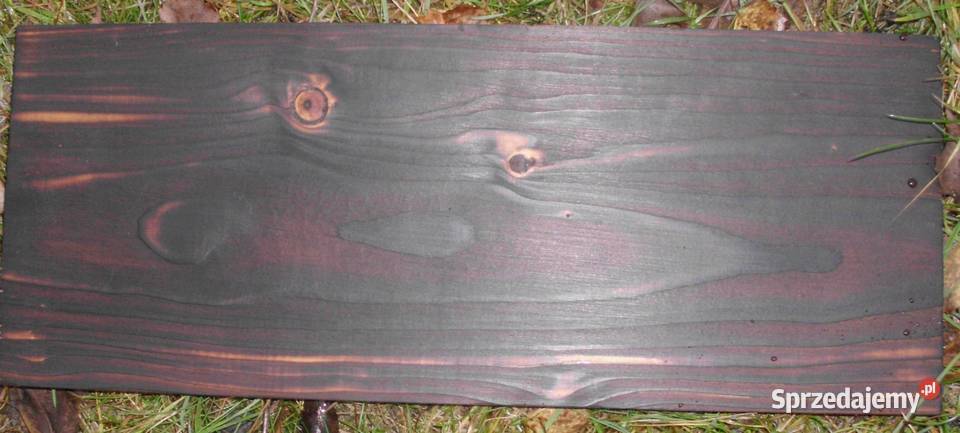 Półka opalana Shou Sugi Ban szczotkowana 20cm Warszawa